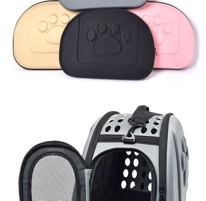 Stylish Cross-Body Breathable Foldable Outdoor Carrying Bag Portable Pet Car Bag