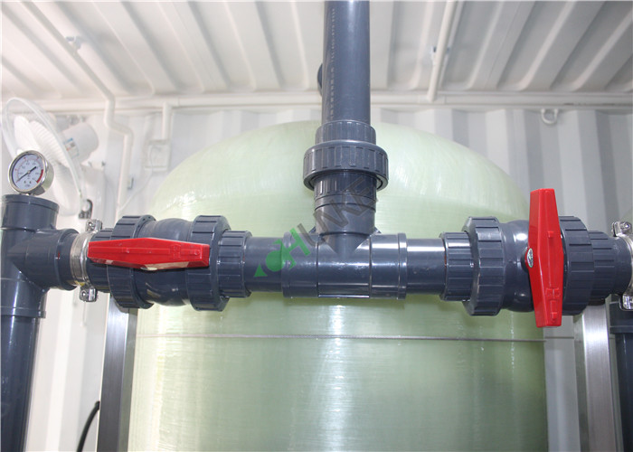 FRP Containerized Water Treatment Plant , Mobile Containerized Desalination Plants