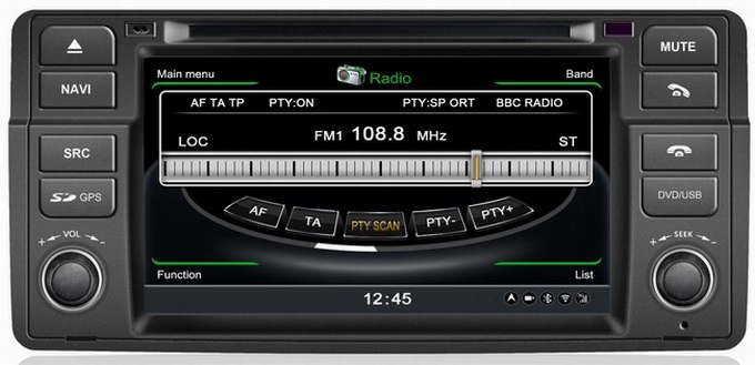 Ouchuangbo ouchuangbo Car Stereo Radio Player GPS Navi BMW E46 1998-2005 S100 platform BT