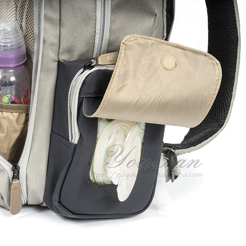 Waterproof Coated Canvas Baby Bag mother baby diaper bag