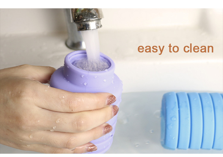 OEM ODM Silicone Water Bottle Soft Foldable 500Ml For Running