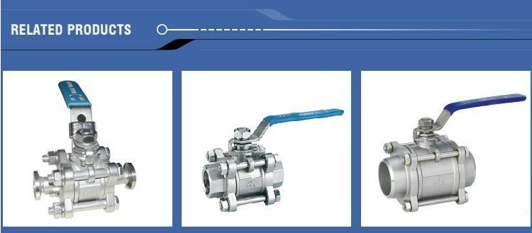 Stainless steel 3pcs industrial full port Ball valve With Female Thread