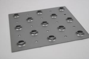 Buy cheap 4.0mm Raised Grip Strut Plank Grating Round Hole Floor Safety Slip Resistant product