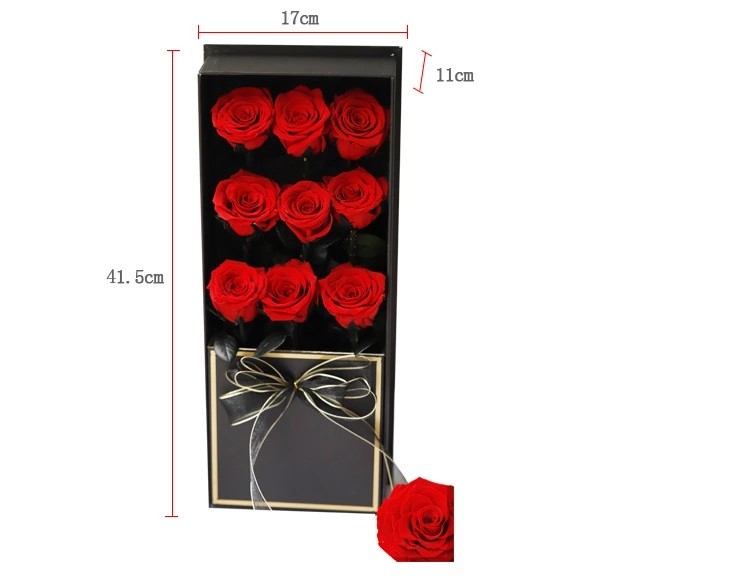 Preserved Flowers Christmas gift China long life rose guns flower box gift rose gift