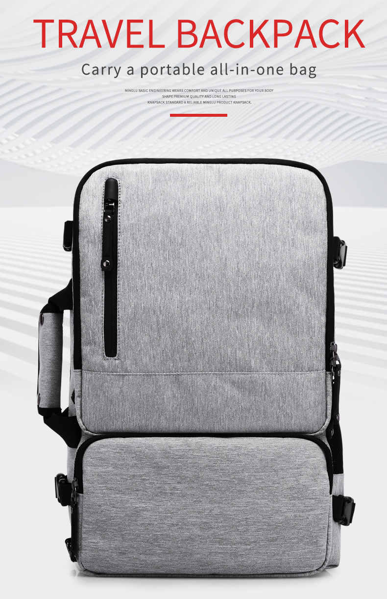 Brand new design custom logo multifunctional men business travel bag anti theft waterproof Laptop Backpack