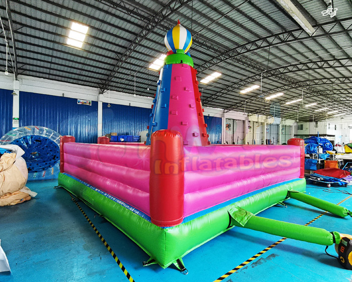 0.55mm PVC Inflatable Climbing Wall Jumping Bounce House