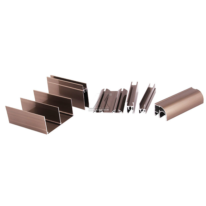 Sliding Door Wardrobe Aluminium Profile 6063 T5 Anodized Blown