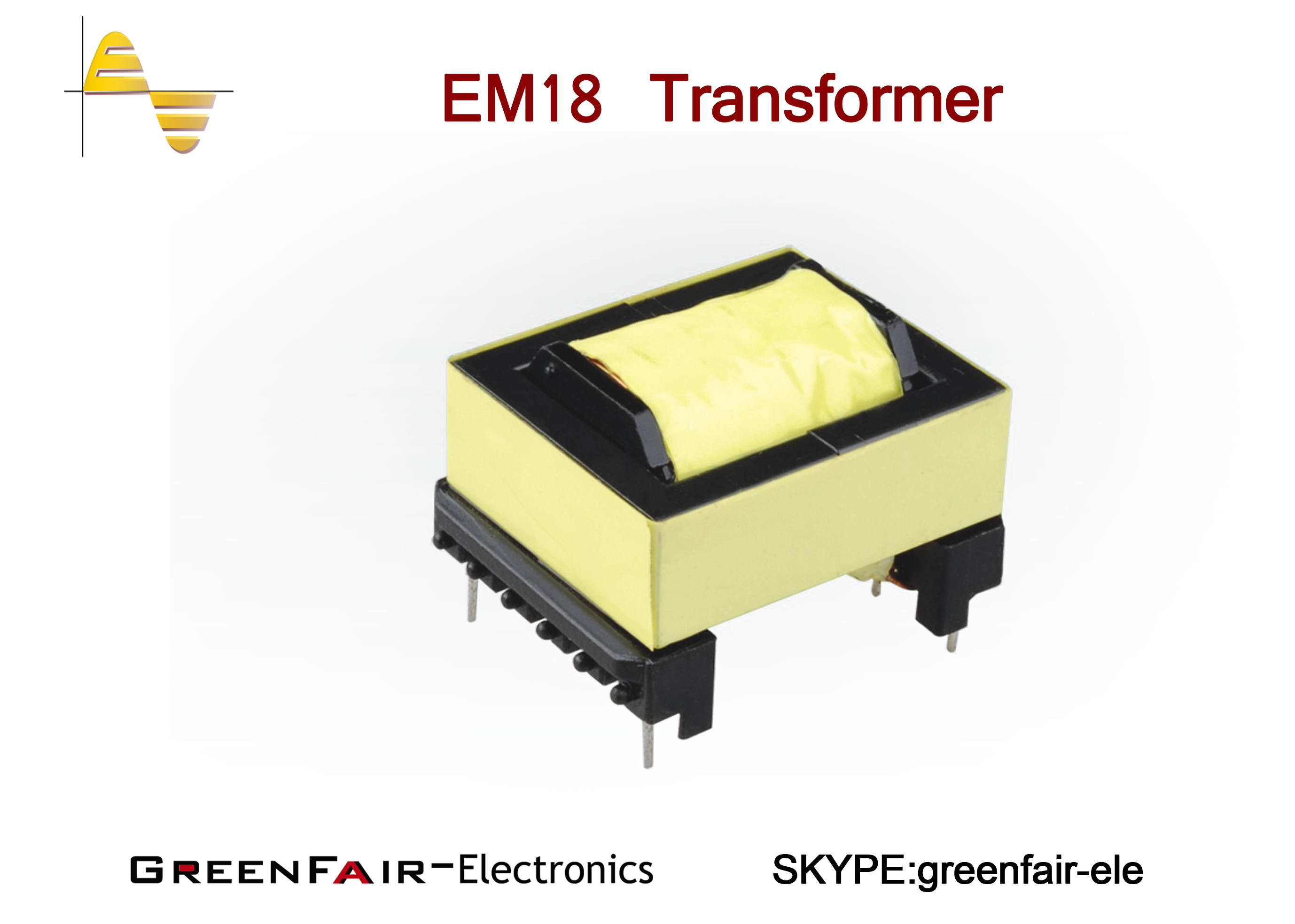 Small Size High Frequency Transformer EM 11 13 18 Series Bifilar Winding Triple Wire