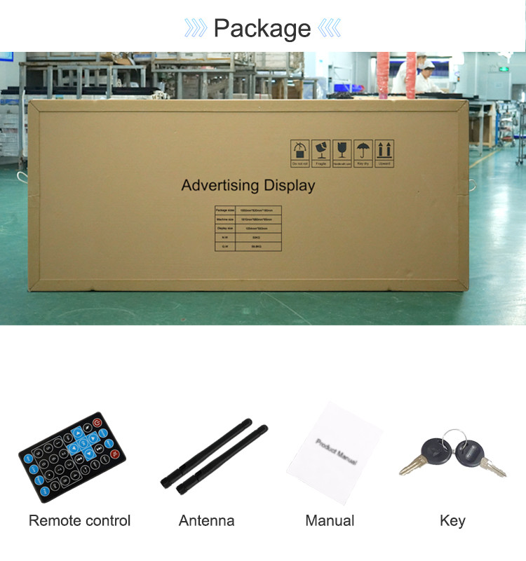 1080p Lcd Indoor Advertising 65'' Digital Signage Display Player