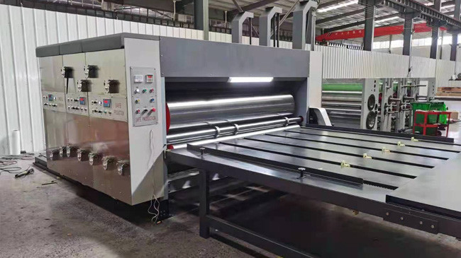 3 Colors Flexo Corrugated Box Printing Machine 11kw With Slotter Die Cutter