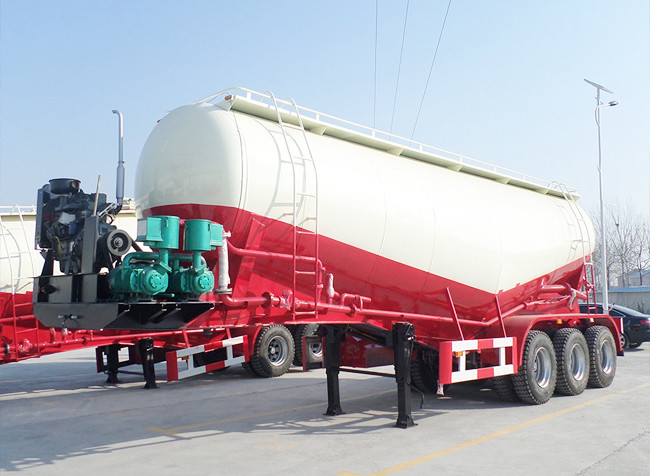 Customized 60m3 3Axles Dry Bulk Cement Powder Tanker Pneumatic Trailer