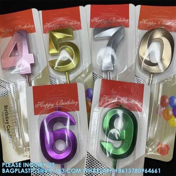 Colorful Happy Creative Birthday Number Sparkler Candle Cake Decoration Supplies