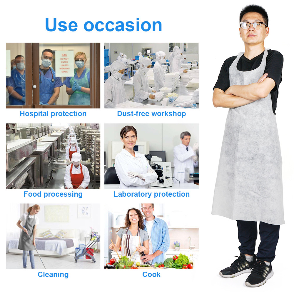 Eco Friendly Disposable Plastic Gowns For Home Care