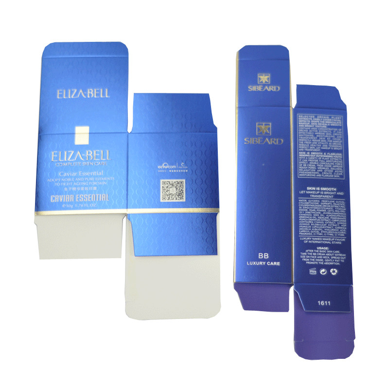 Eco Friendly Recyclable Special Paper Printed Cosmetic Boxes With Madeup