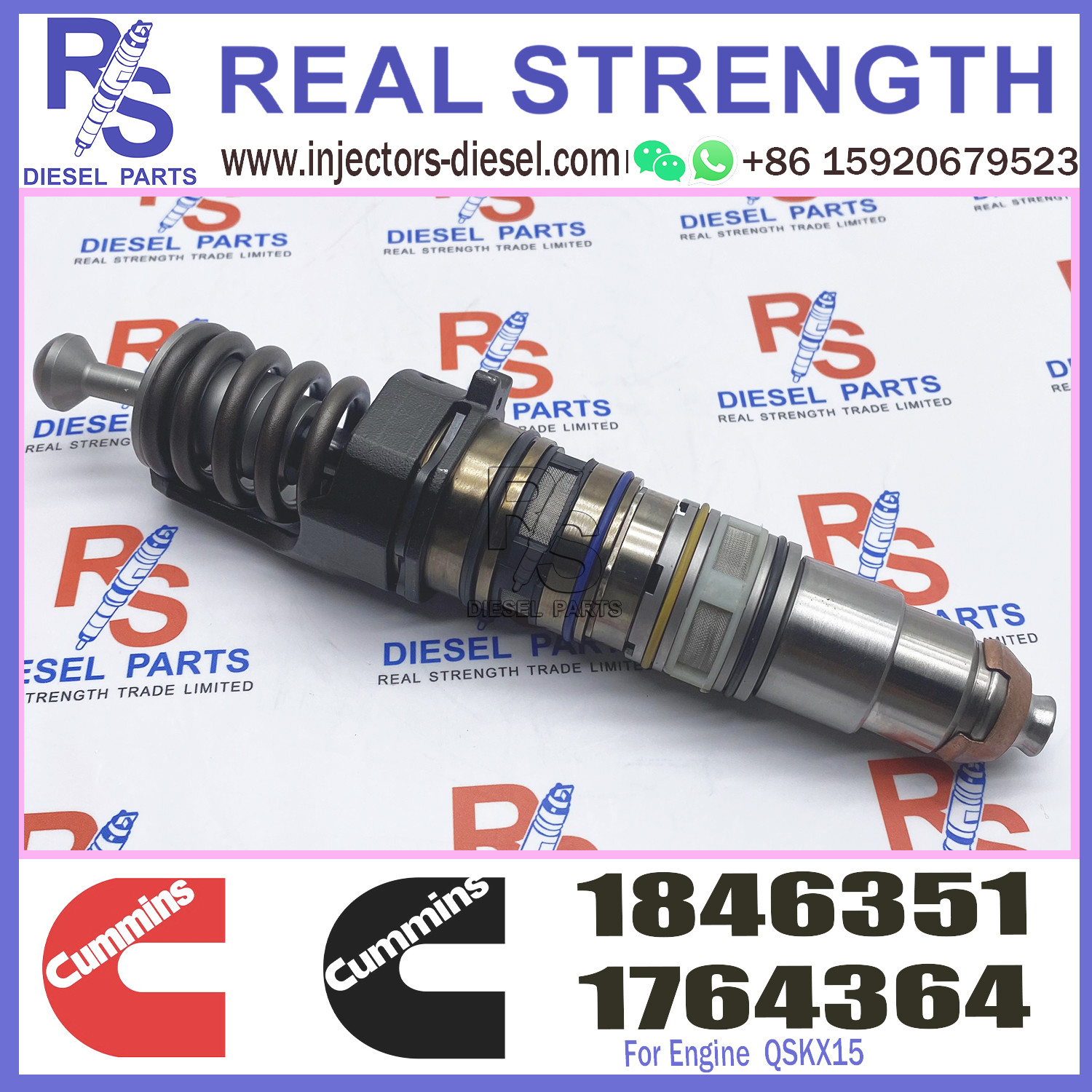 X15 Cummins Diesel Injector 1846351 579253 1731091 579264 For Scania HPI Engine