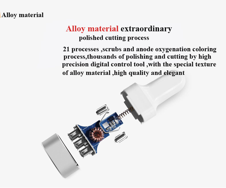 manufacture of Customized car charger quik charge rapid charge mobile phone charger