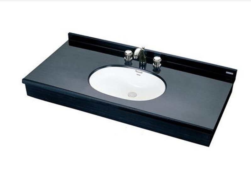 Beautiful Appearance Polished Granite Stone , Natural Mongolia Black Granite
