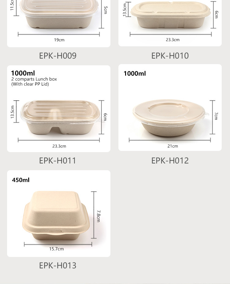 TUV 6 Inch 5 Inch Moulded Clamshell Mini Burger Box