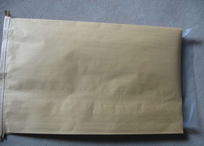 25kg Brown Kraft Paper Multiwall Paper Bags Laminated PP Woven Sacks for Polystyrene / Food Packing