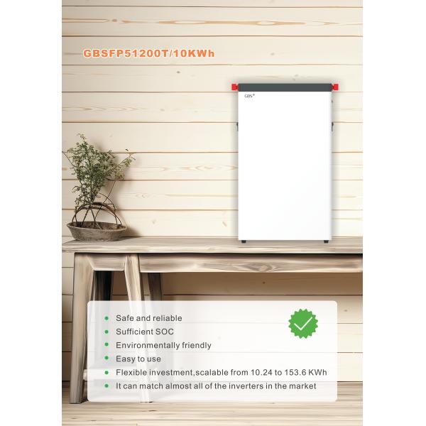 48V 200Ah Lithium Iron Phosphate Battery - Front View