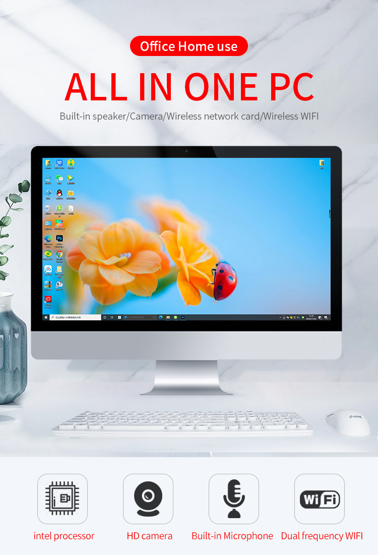 27inch I7 10700 RAM 8GB SSD 480GB Home Desktop Computer All in one