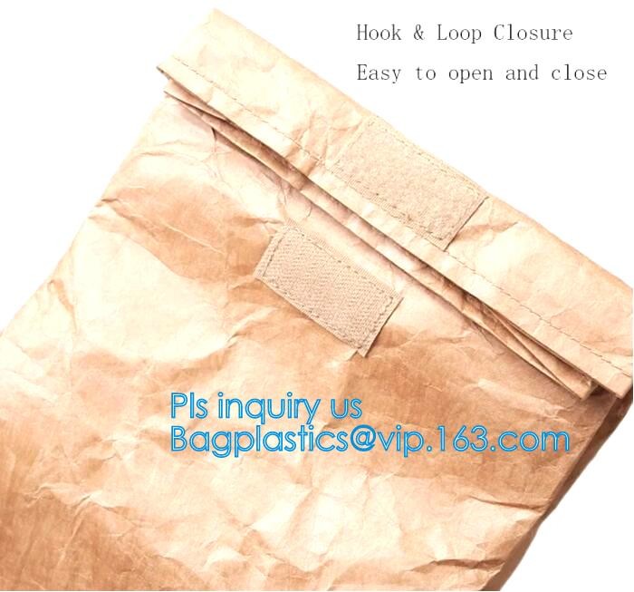 Cheap Lightweight Cheap Brown Custom Made Print Logo Water-proof Tyvek Paper Tote Shopping Bageco reusable promotion gif
