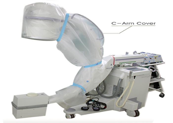 Disposable Medical C-Arms Equipment Covers , Sterile Probe Covers With Clips Drapes