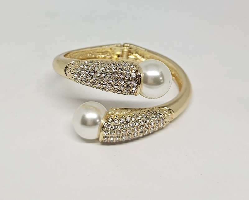 Crystal Bracelet Bangle for Women Gold Silver Color Wedding Bracelets & Bangles Jewelry Gift