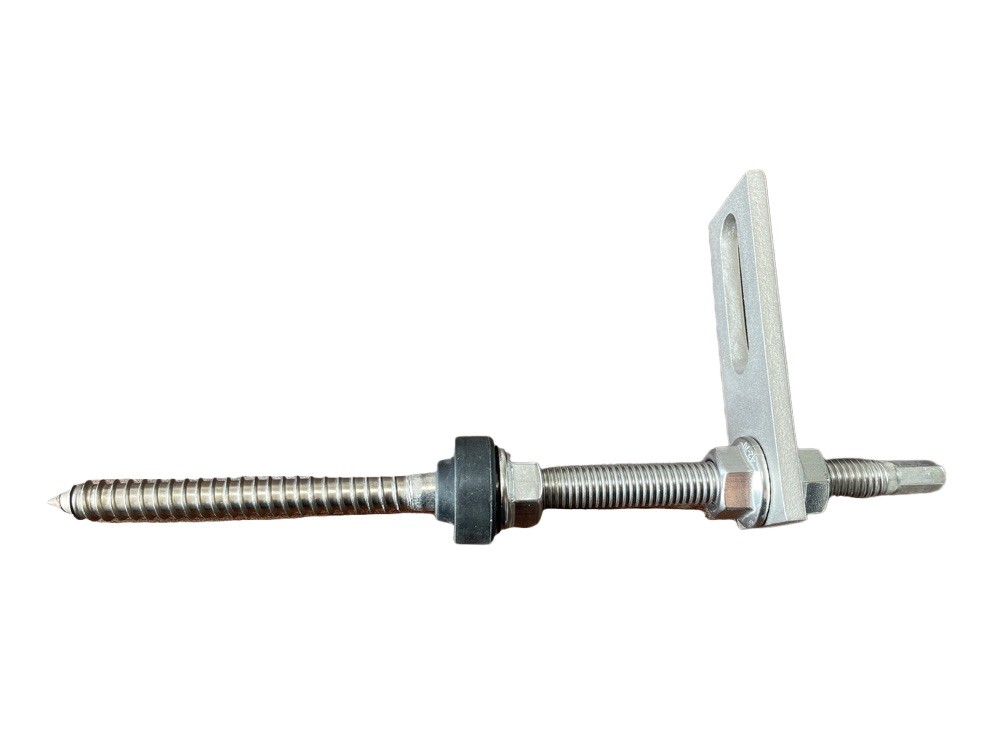 Double ended bolt Hanger Bolt With stainless steel plate for metal roof with wooden purlin