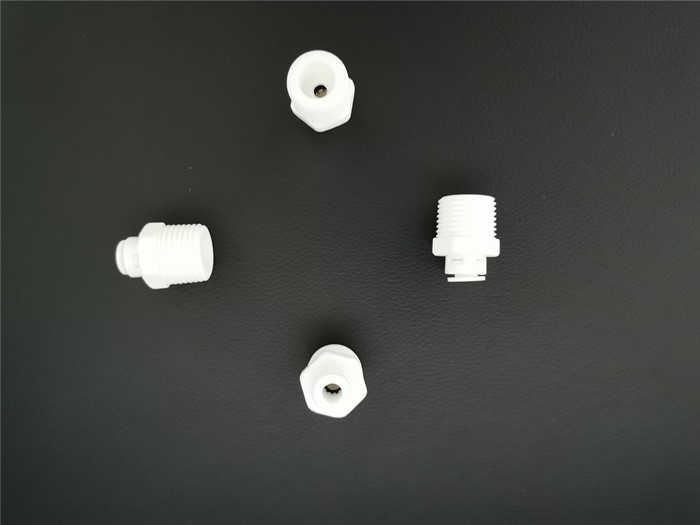 White Color Quick Connect Water Fittings , PP Straight Thread Connector