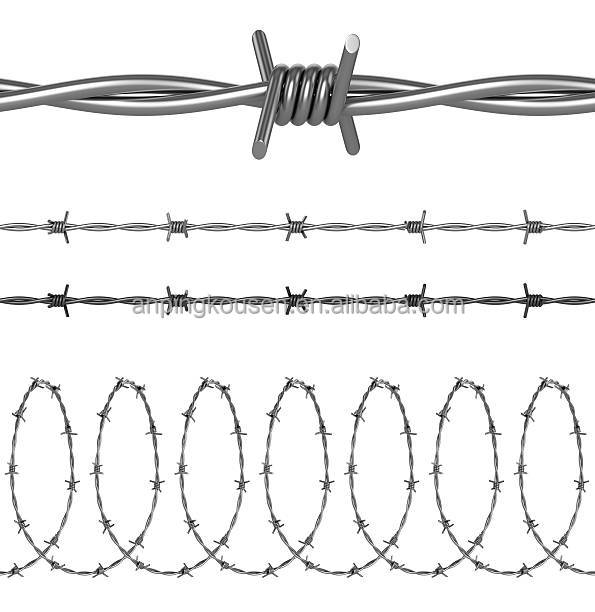 Galvanized/PVC Coated Razor Barbed Wire Mesh Fence for Prison Security at Affordable