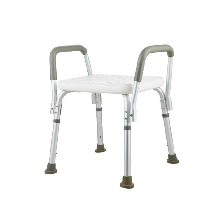 Elderly Square Seat Bathroom Shower Chair Bath Seat with Back