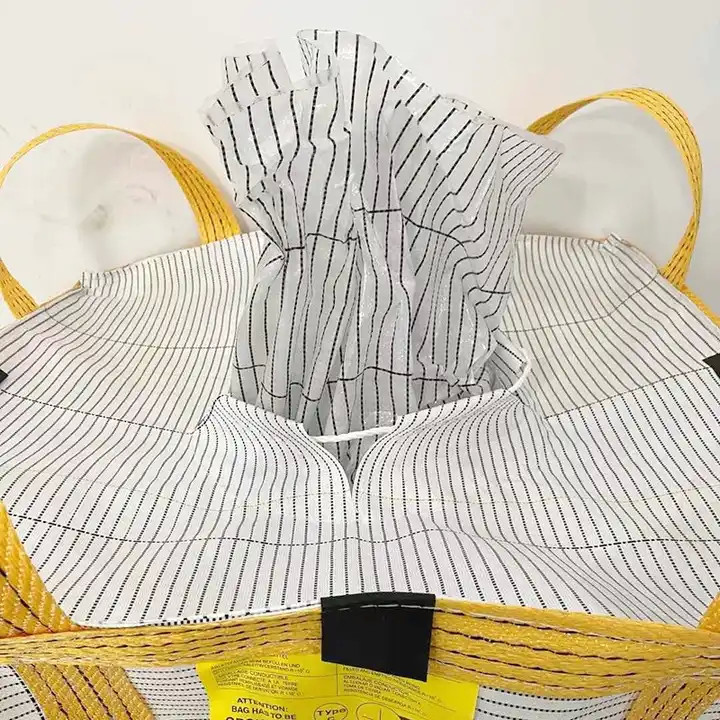 Big Bag Conductive FIBC Type C Anti Static Bulk Bag For Hazmat Chemicals