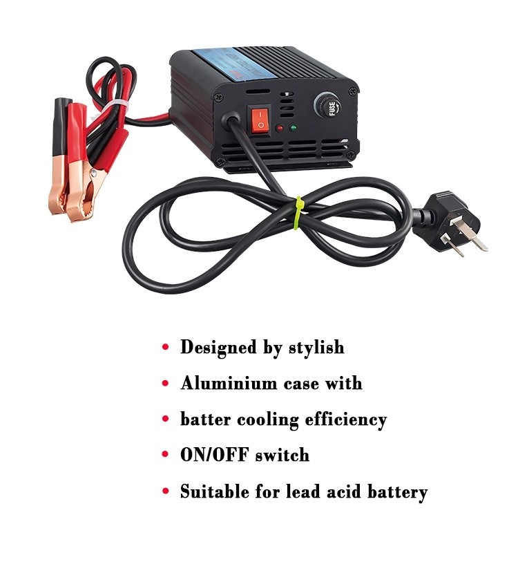 Universal Automatic 3 Stages Car Acid Battery Charger 90V 250V 24V 48V 10A 20A