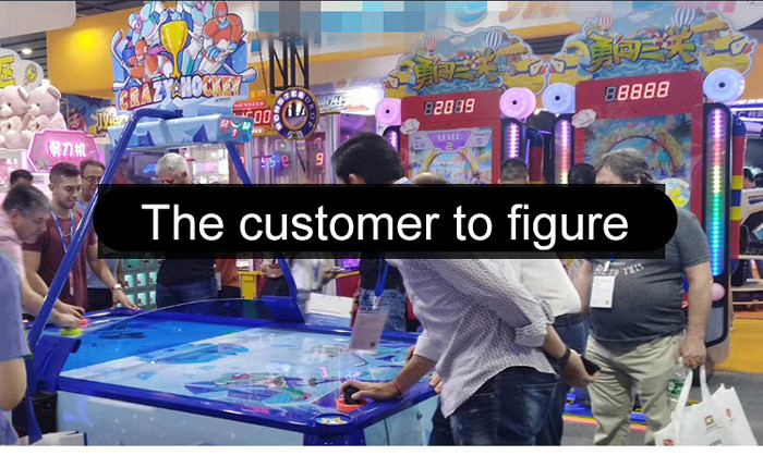 Indoor Amusement 4 Players Air Hockey Table Coin Operated Game Machine