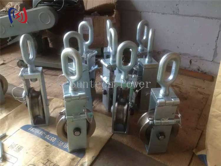 160mm Ending Conductor Stringing Blocks Cable Pulley Wheel Silence Rotation Traction Wheel