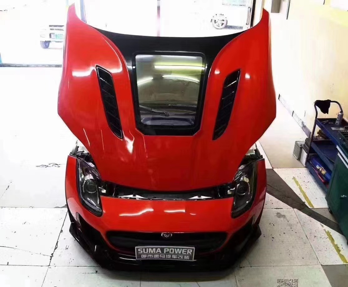 High Quality Carbon Fiber F-type Carbon Fiber Hood for Jaguar F-Type Upgrade IMP Style Hood