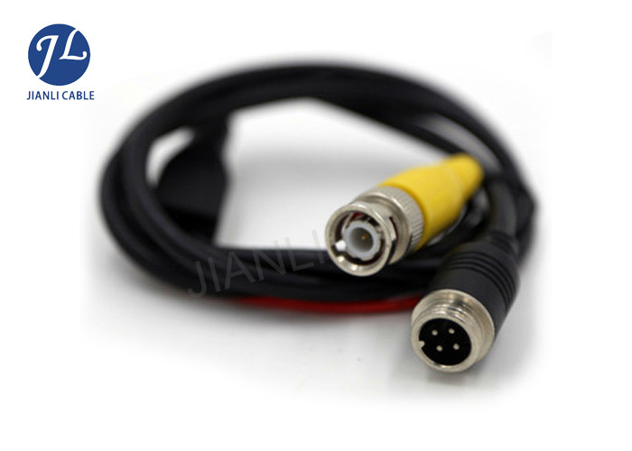 4 Pin Aviation Cable Connect Dc And  Bnc Cable For Cctv Security Camera