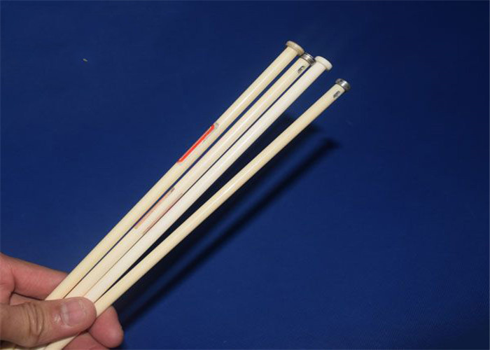 Customized Mechanical Alumina Ceramic Rod , Alumina Ceramic Tube / Plunger For Industrial