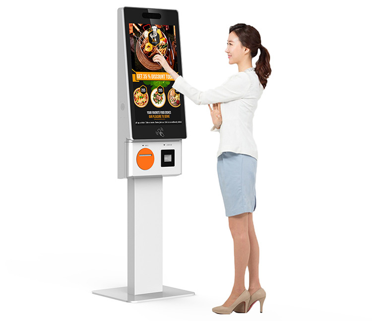 LKS 24inch 27inch Self Ordering Kiosk for Fast Food Restaurant