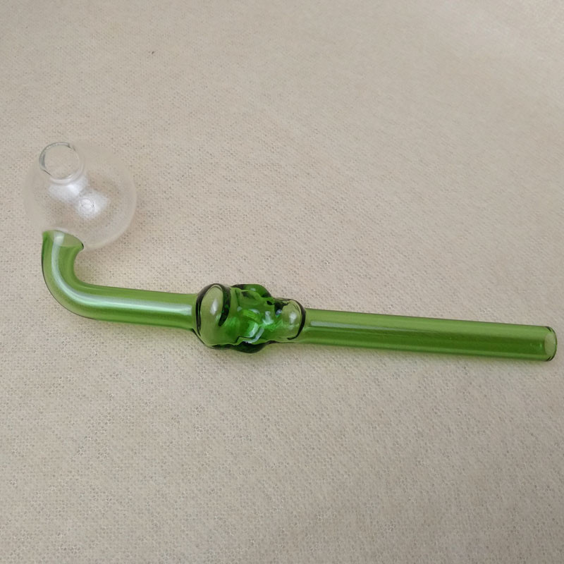 2mm Thick Glass Tobacco Pipe , 5.5'' Glass Water Pipe For Smoking Easy To Use