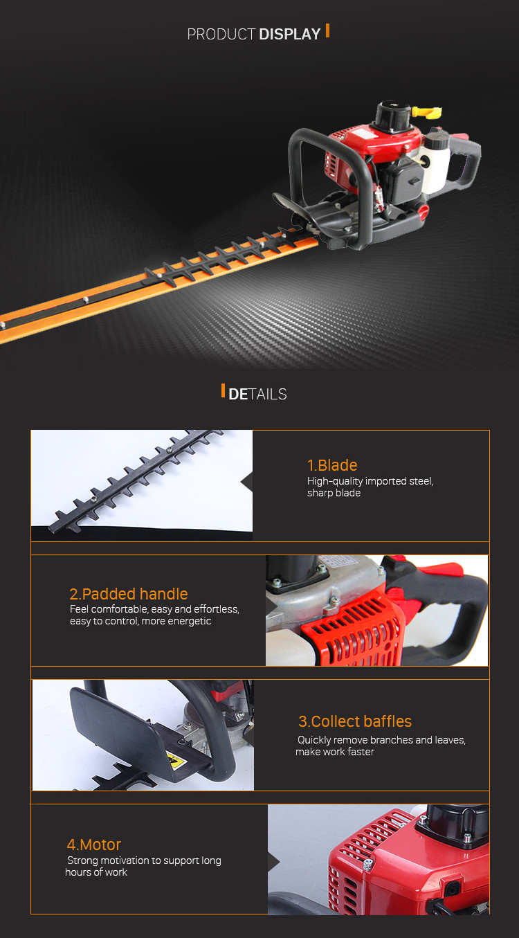 Garden Pruning Shears Gasoline Hedge Trimmer 26cc Petrol Powered