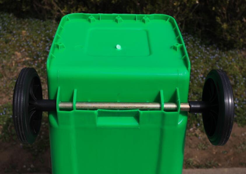 Best Selling 120L garbage bin waste residential use 2 Wheels Plastic waste bin for garden wastebin