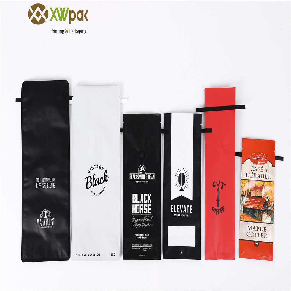 Heat Seal 250g Side Gusset Bag Custom Printed For Coffee Packaging
