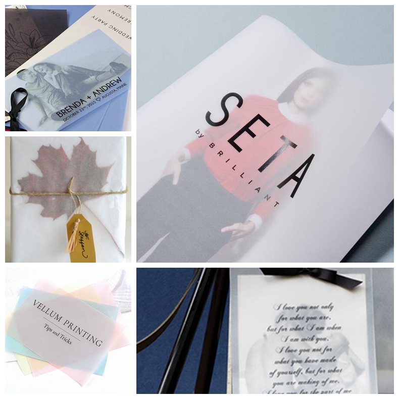 White Pattern Translucent Paper 75gsm A1 Size Wrapping Paper