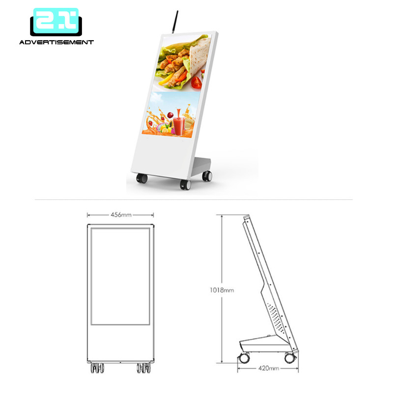 32inch Lcd Digital Poster Displays 1920x1080 Resolution For Indoor Advertising