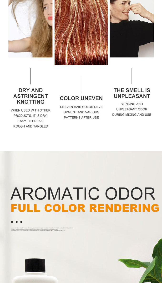 Gentle Formula Cream Developer For Hair Color , Hair Dye 20 Volume Developer