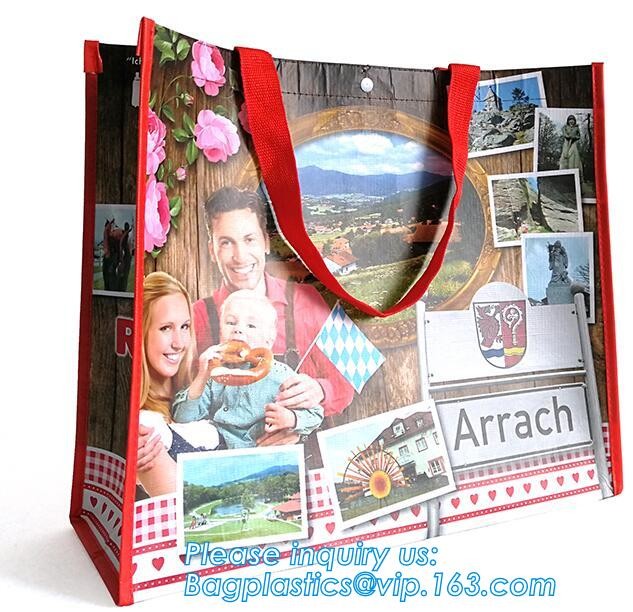 Wholesale factory custom fashion laminated non woven bag, Shopping printing fabric insulated foldable bag, custom pp non