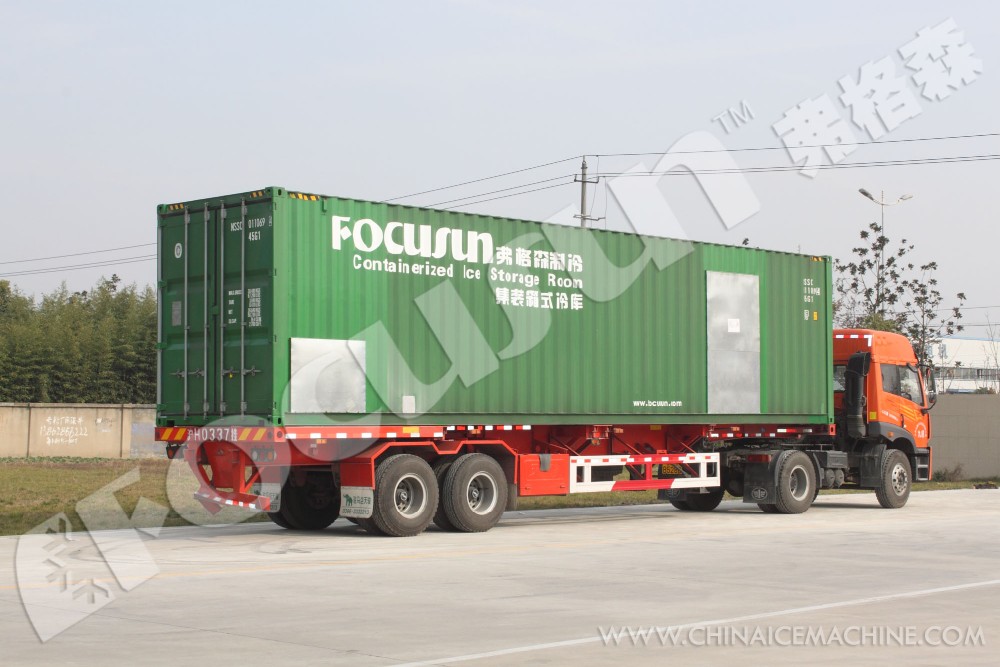 Bitzer Compressor Containerized Cold Room for Storing Meat Seafood Vegetables or Ice