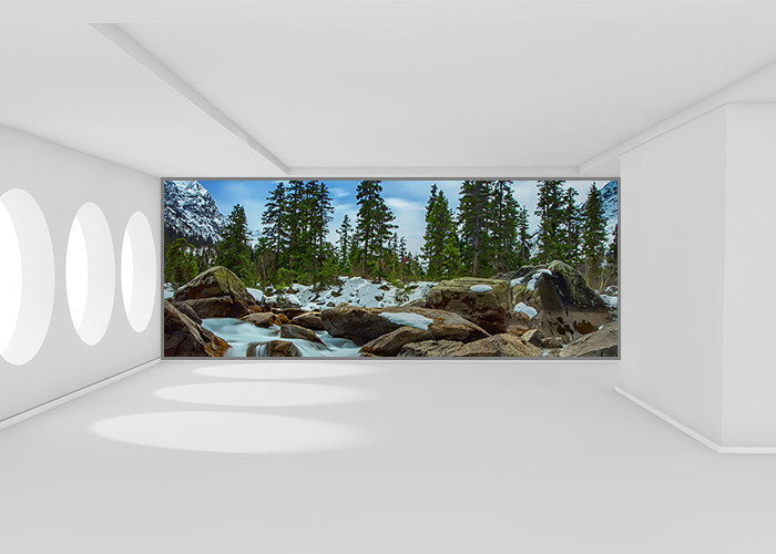 High Dynamic HDR Front Maintenance LED Display 3x3 Curved Video Wall Displays